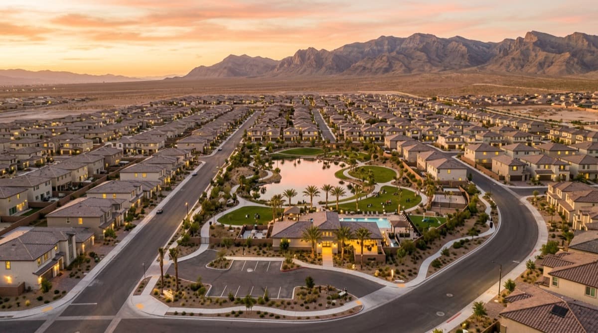 North Las Vegas at dusk