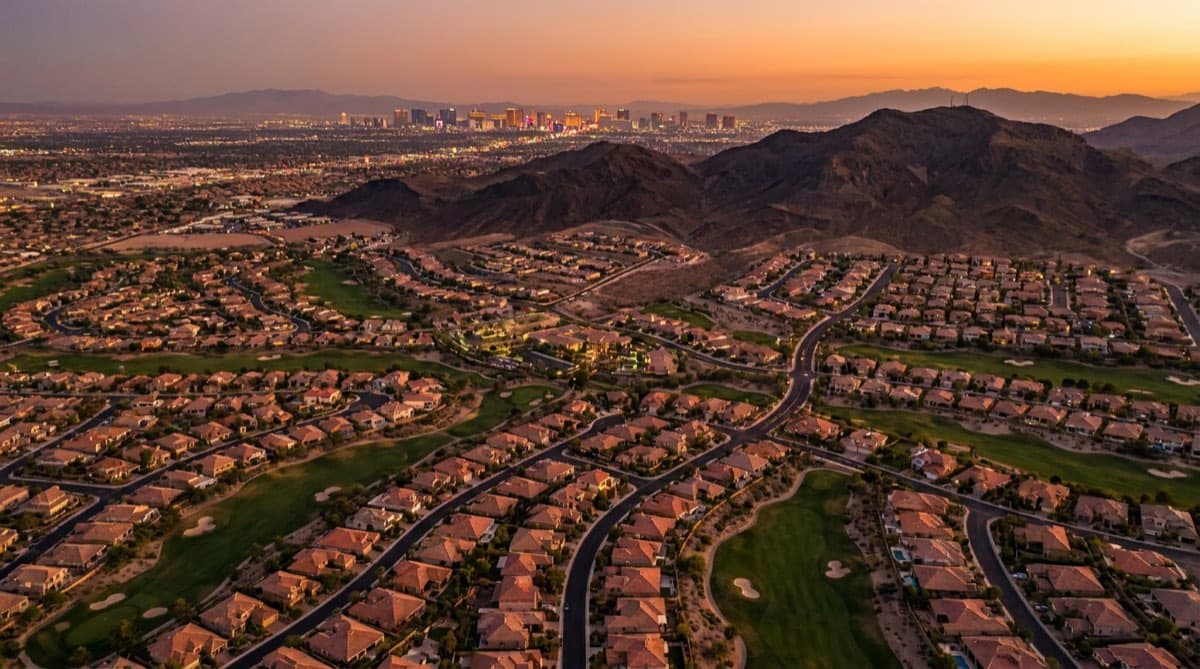 Green Valley & West Henderson at dusk