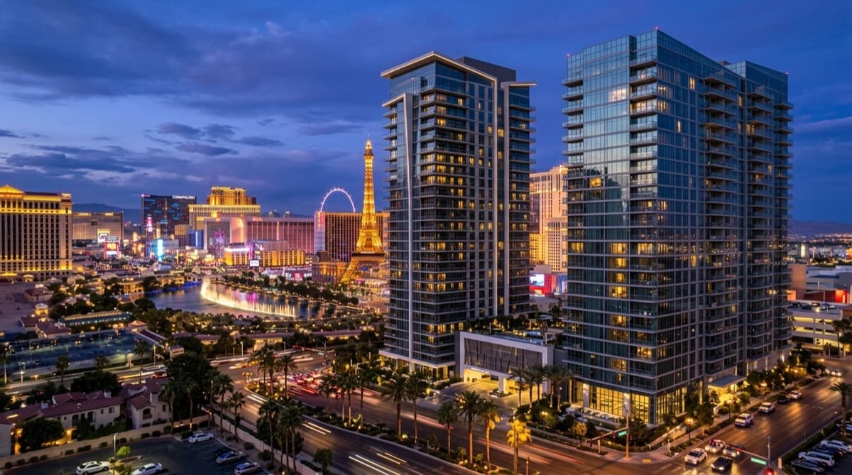 Paradise · The Strip at dusk