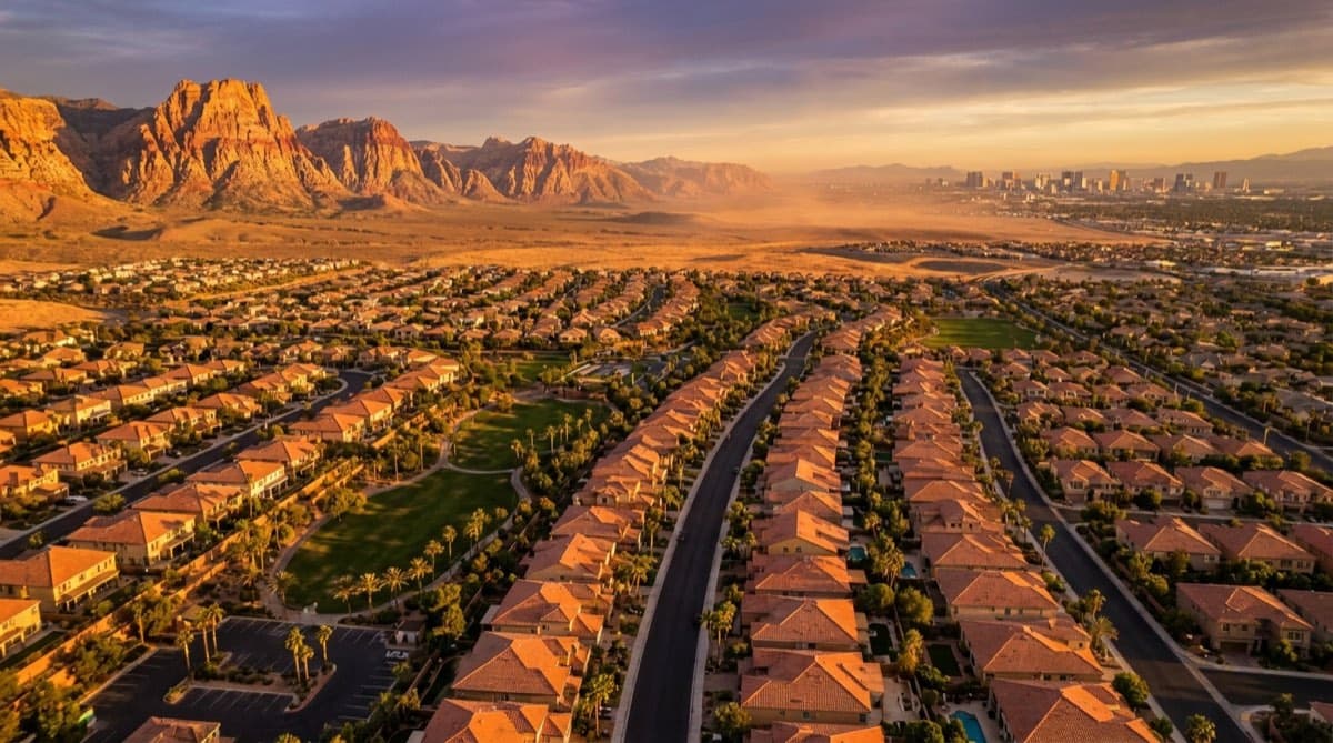 Summerlin at dusk