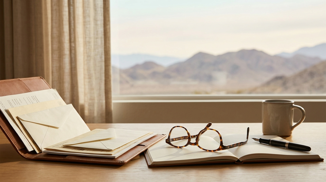 Organized financial documents on a desk, preparing for a California exit tax audit